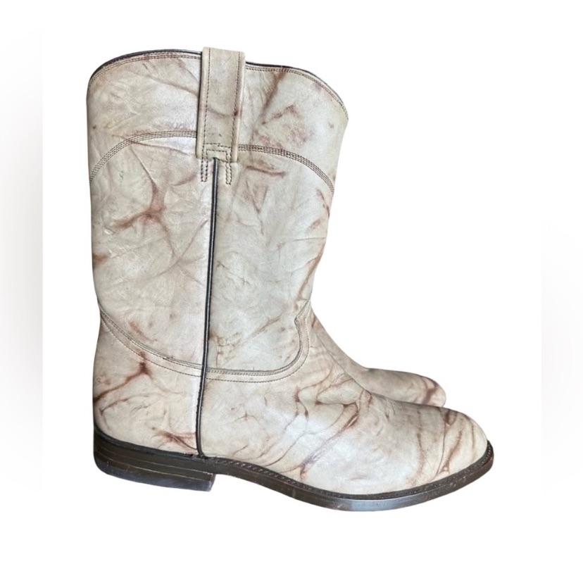 Sale Rudel Mens Leather Cowboy Boots 9.5ee / 28 1/2 Ee